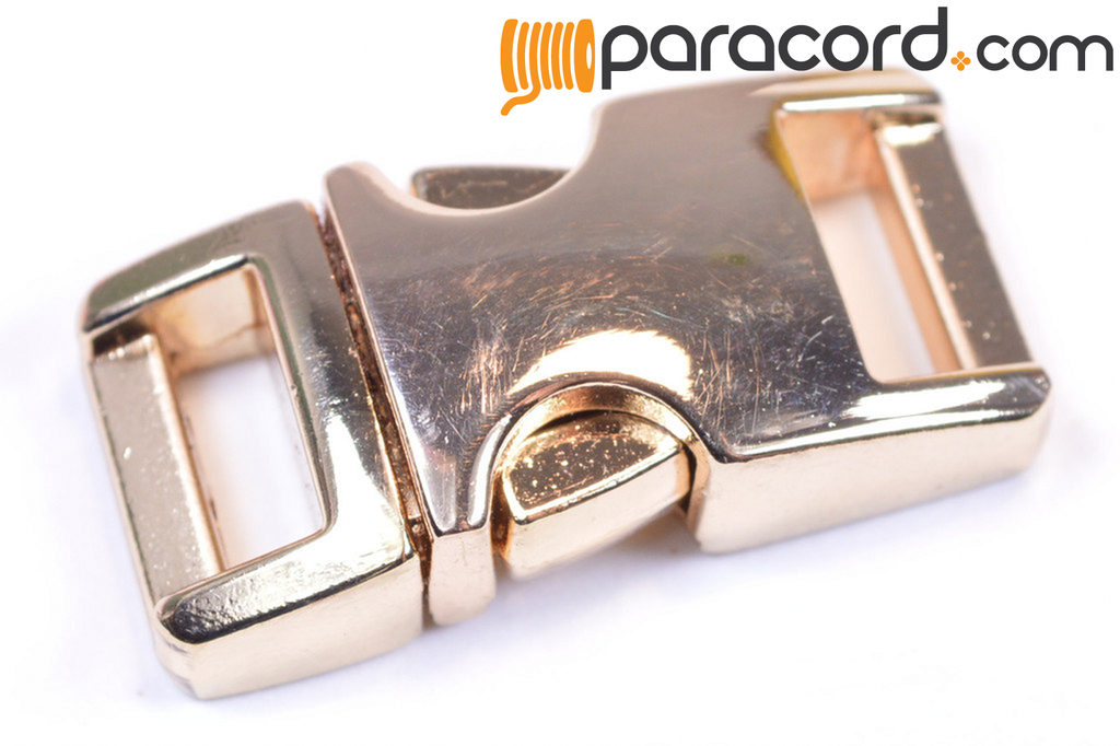 6pcs Paracord Bracelet Buckles 6pcs Metal Quick Release Buckles Belt  Buckle,1 Inch Gold