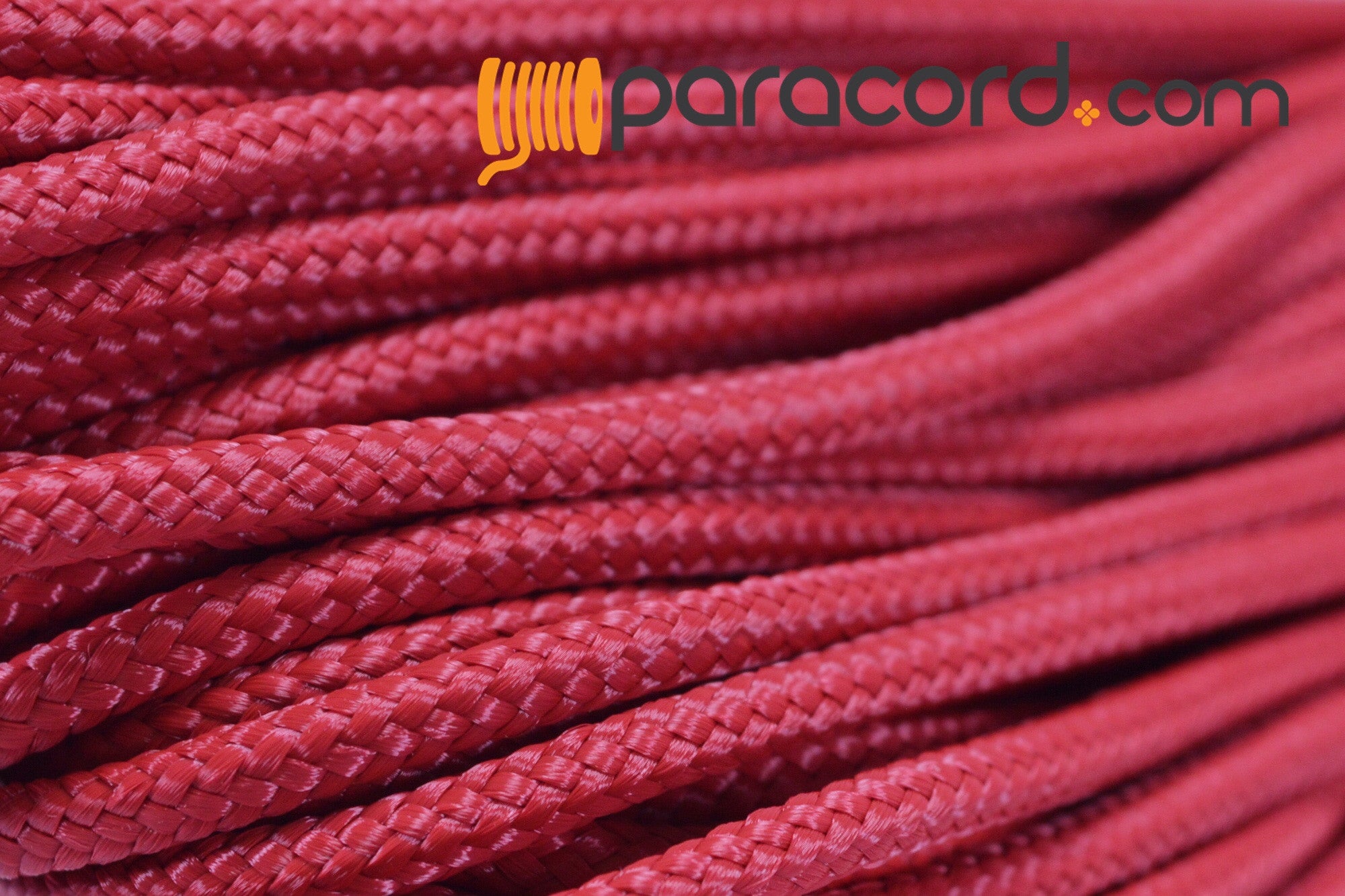 425 Paracord Crimson Red Made in the USA Nylon/Nylon. – Paracord