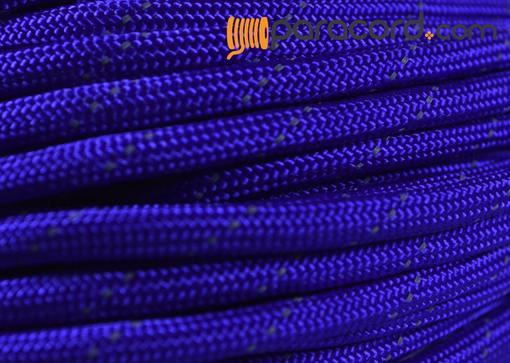 Reflective Tracer Electric Blue Paracord