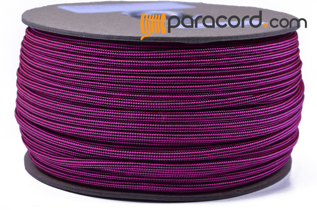 Neon Pink with Black Stripe - 250 Foot Spool