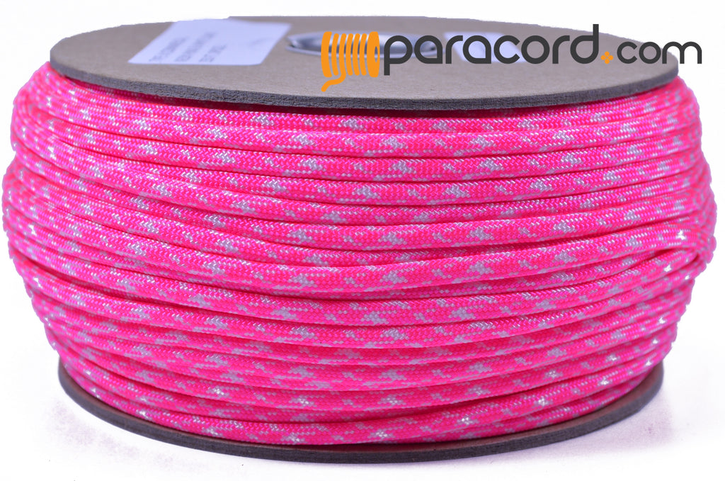 Neon Pink and White Camo - 250 Foot Spool