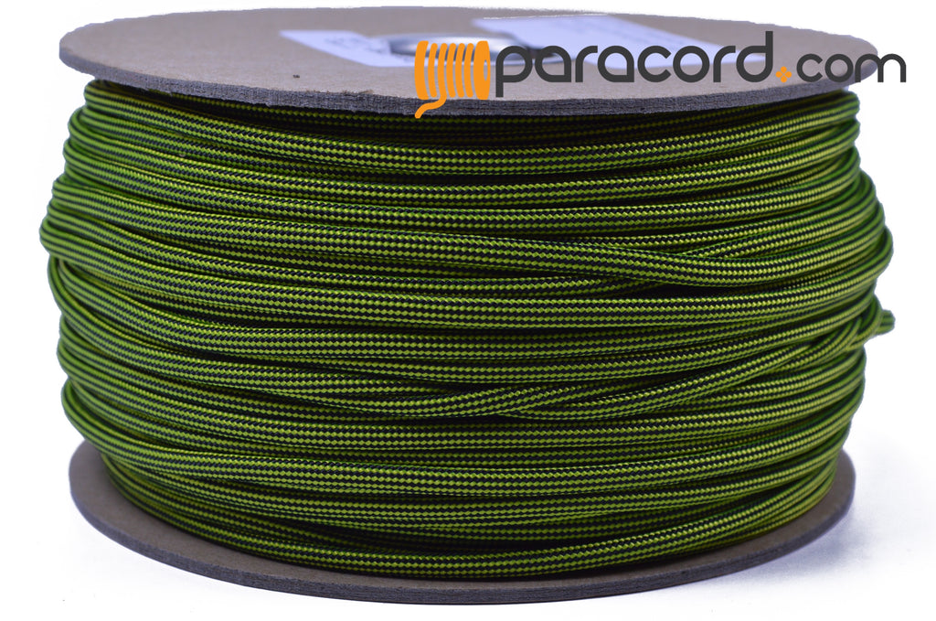 Neon Yellow with Black Stripes - 250 Foot Spool