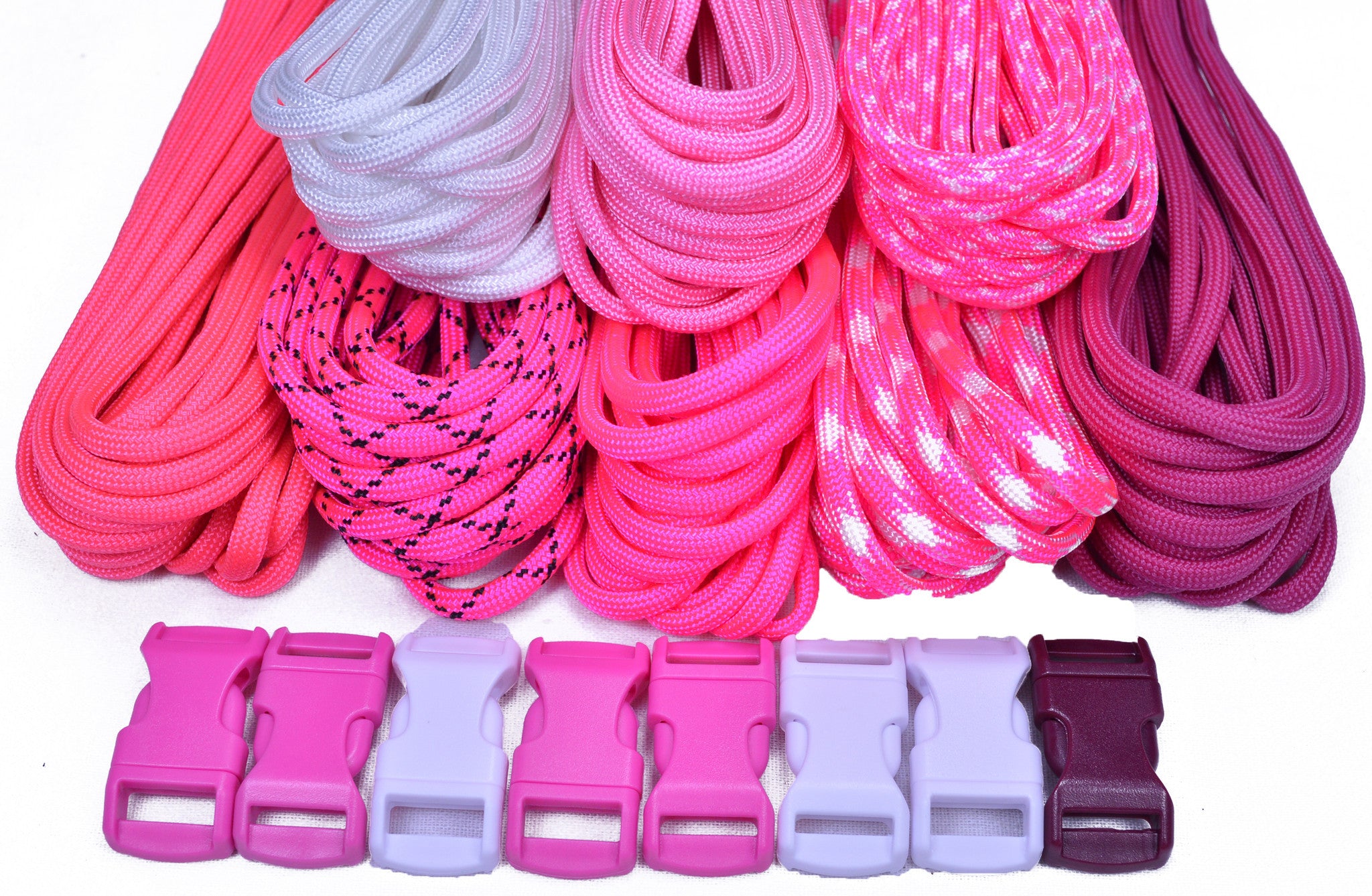 Paracord & Buckles Combo Kit - Pink Pride