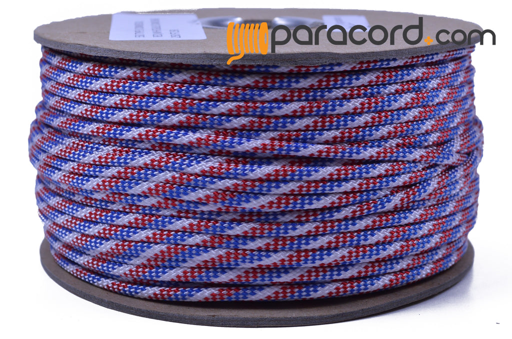 Red White Blue Stripes - 250 Foot Spool