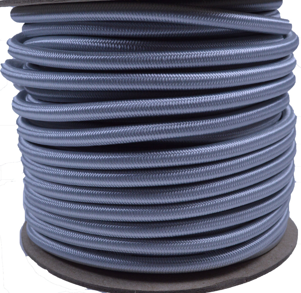 1/4" Shock Cord - Silver Grey