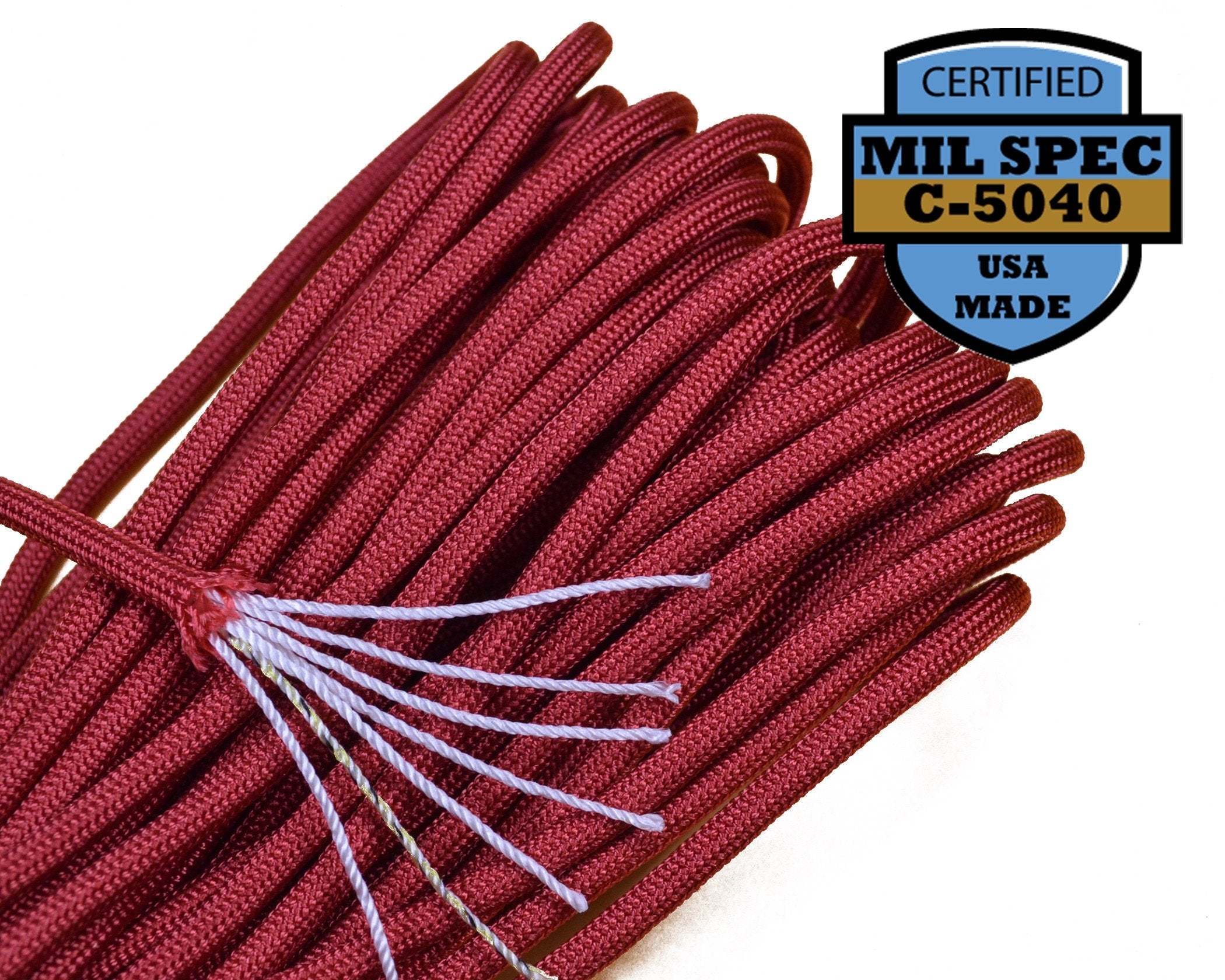 550 Paracord Red 100 Feet