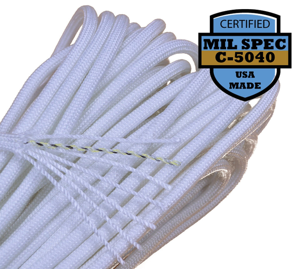 Mil-Spec White / Natural Paracord - 100 Feet